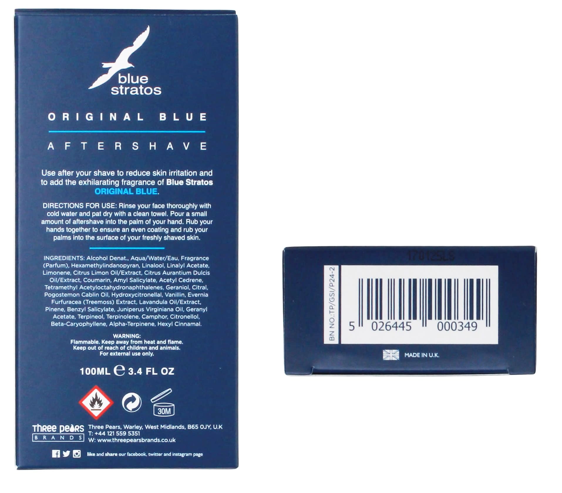Blue Stratos by Blue Stratos Aftershave 100ml : Amazon.ca: Beauty