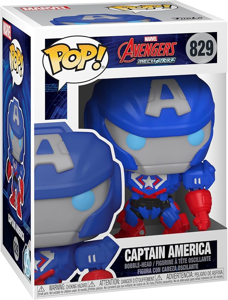 Amazon.com: Funko POP Pop! Marvel: Marvel Mech - Captain America