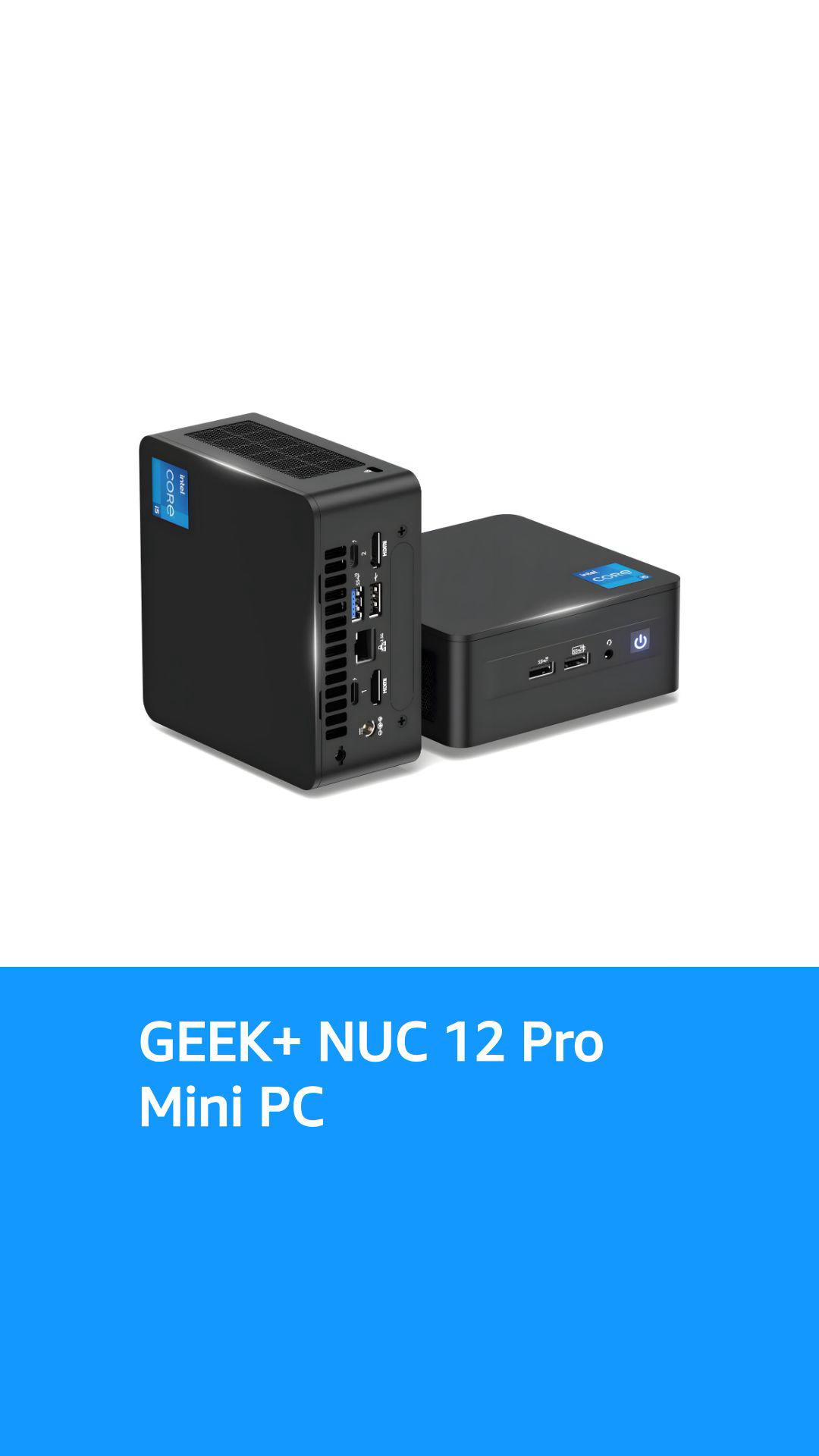 Intel NUC 12 Pro Mini PC, Core i5-1240P (12C/16T, up to 4.4GHz