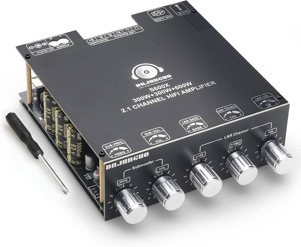Amazon.com: DAJUNGUO S600X 2.1 Channel Amplifier Board 300W+300W+