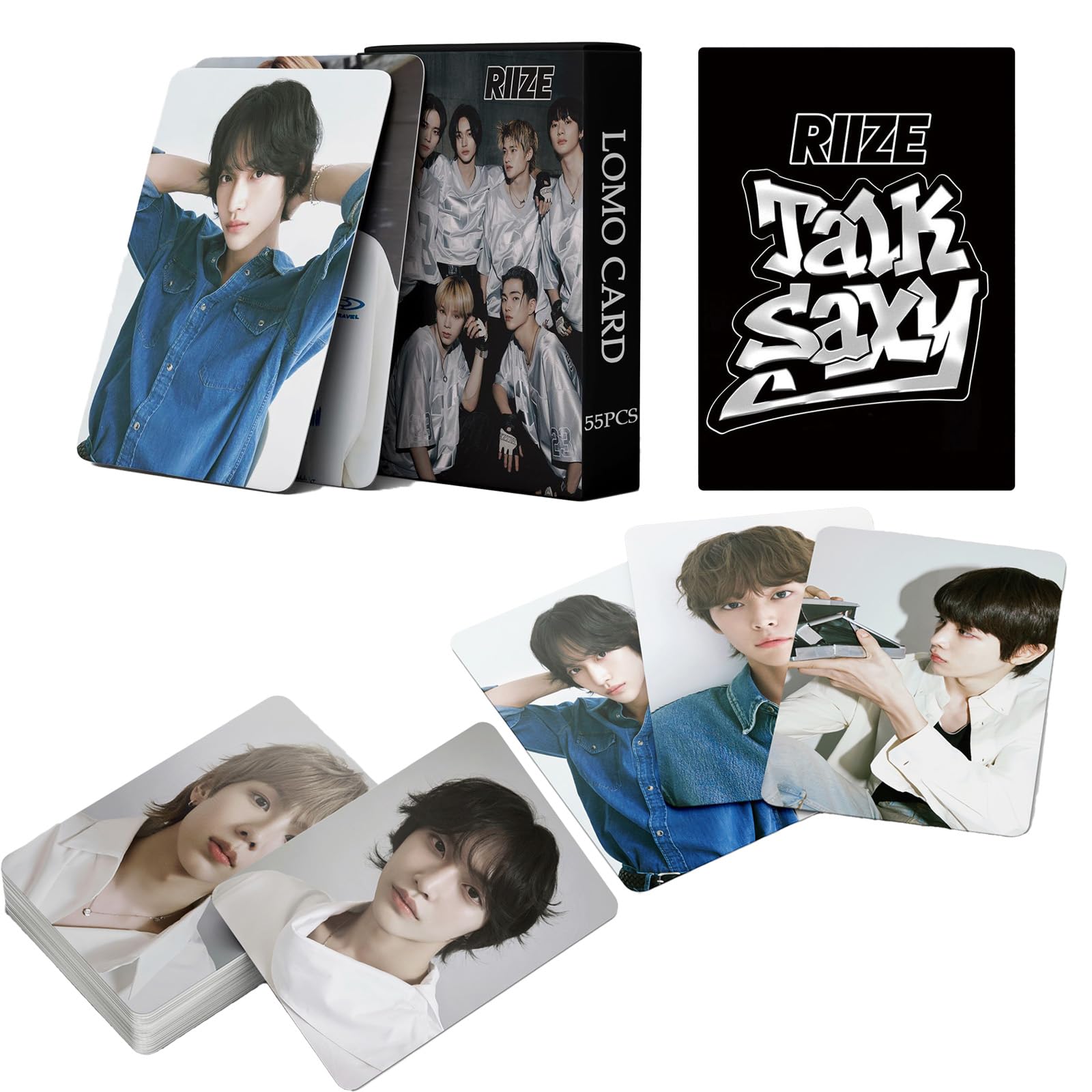 FOURBOM Talk Saxy Photocards 55pcs RIIZE Photocards RIIZE Talk