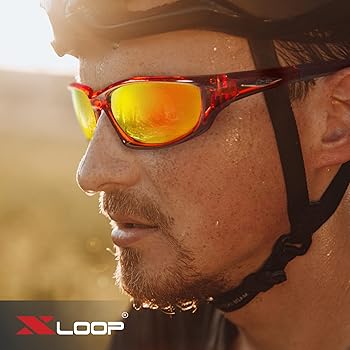 Amazon.co.jp: X LOOP 偏光スポーツサングラス メンズ - UV400 野球