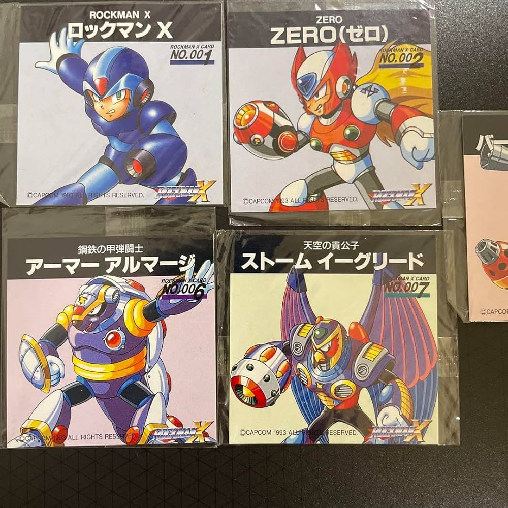 Amazon.co.jp: ロックマンXラーメンおまけカード5枚セット : 文房具