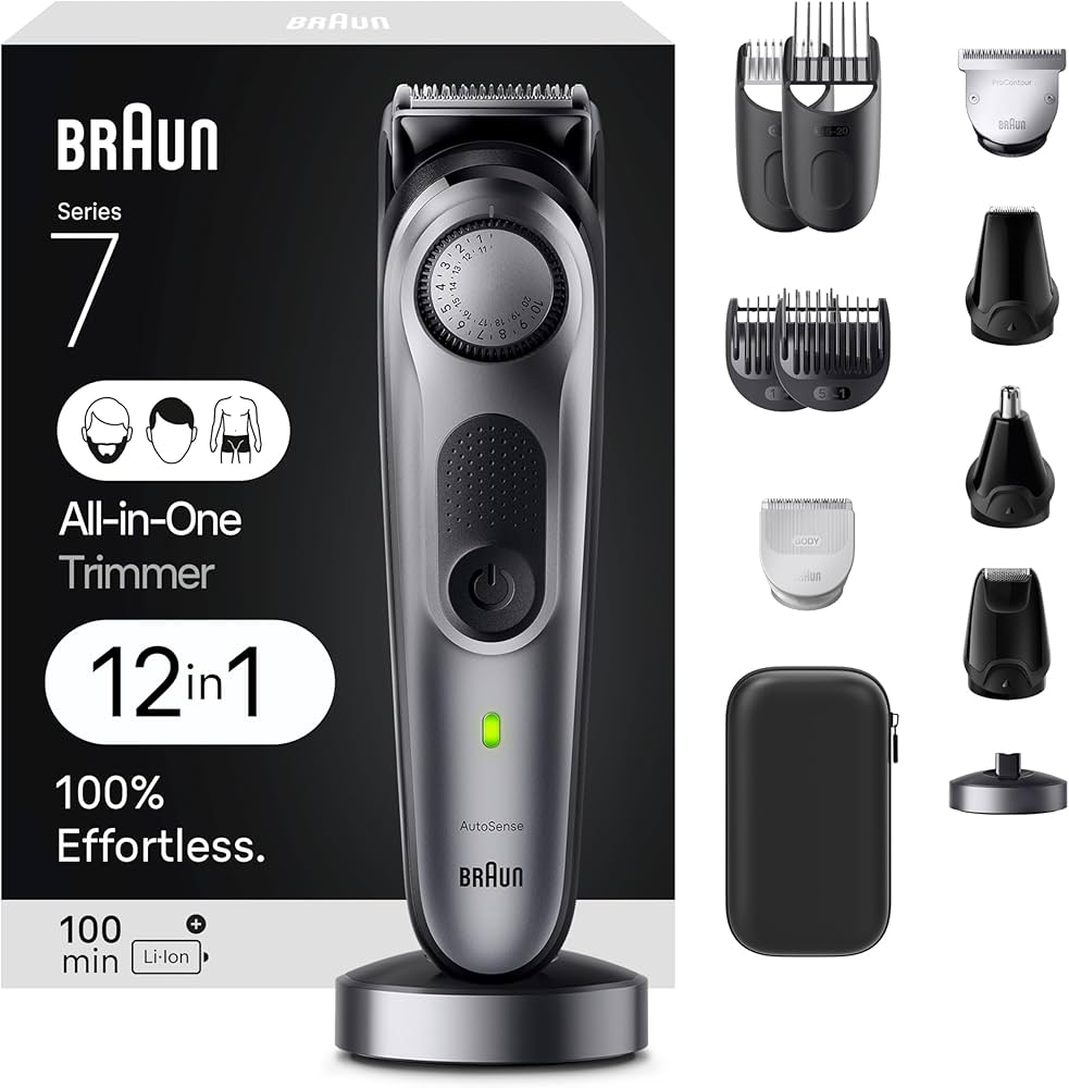 Amazon.com: Braun All-in-One Men's Shaving Kit Series 7 7440, 12