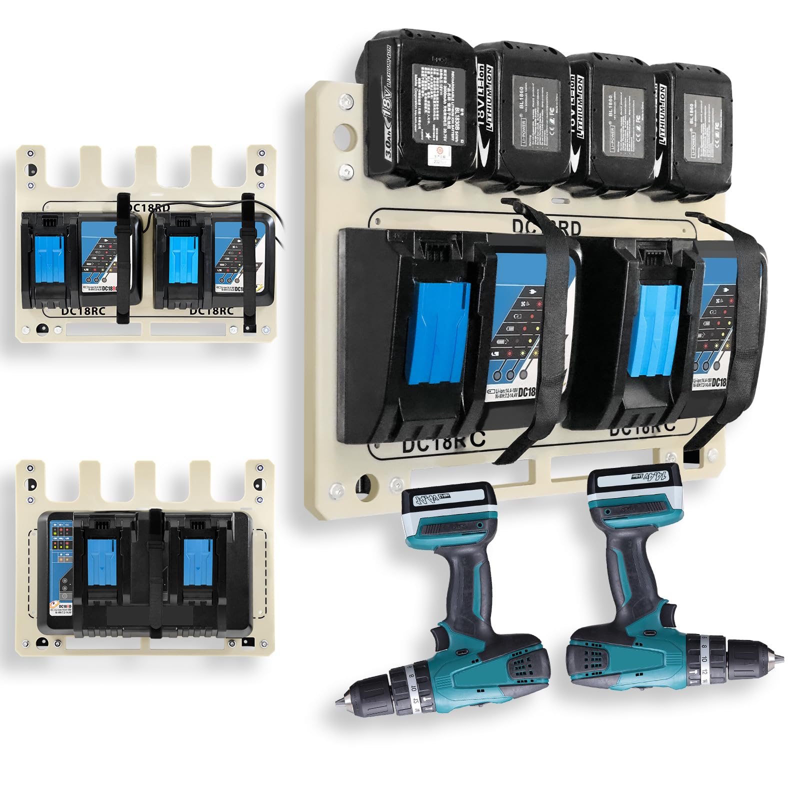 Amazon.co.jp: マキタ バッテリー 壁掛け ホルダー 充電器 アダプター