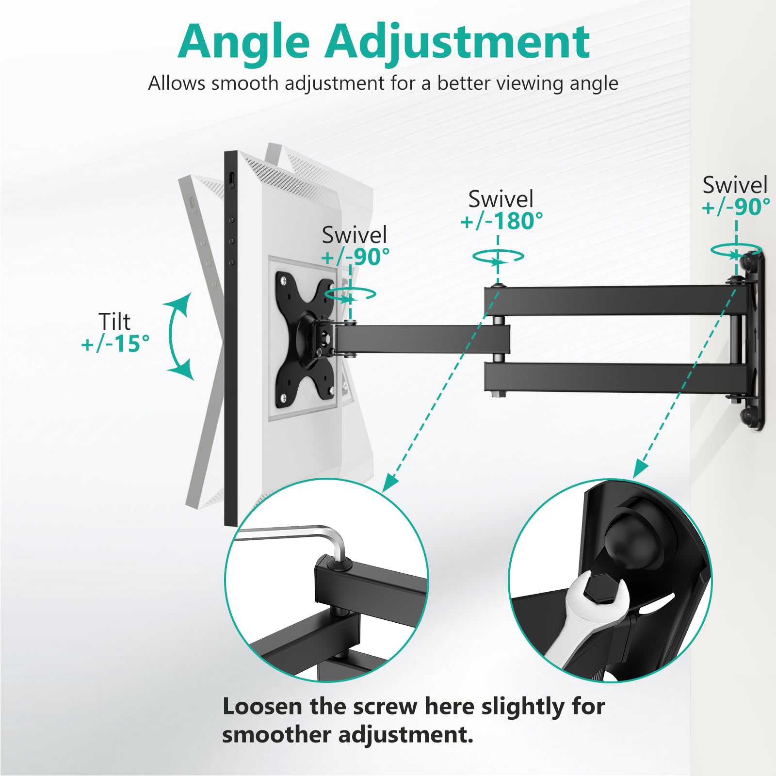 Amazon.co.jp: WALI (エコーショー) Echo Show 15用マウント 調節可能