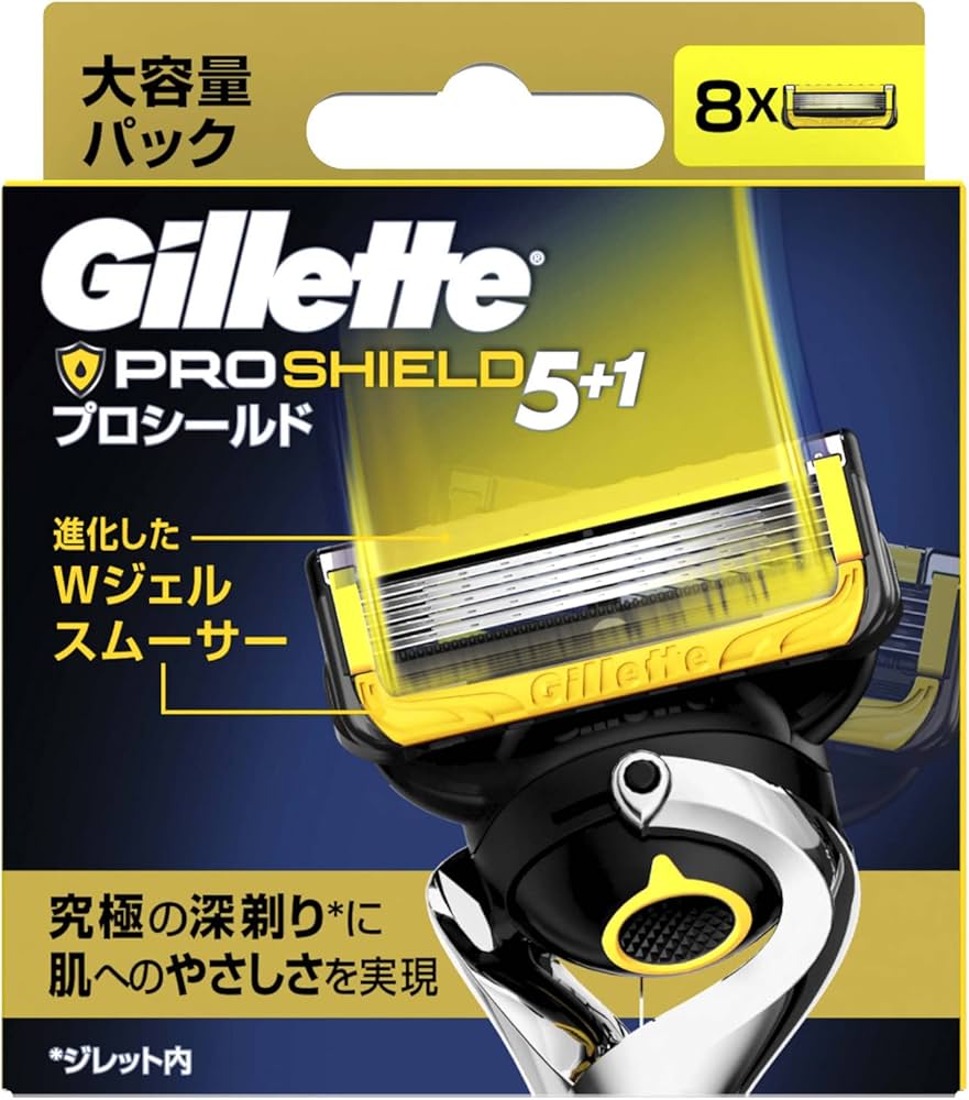 Amazon.co.jp: Gillette ジレット プロシールド 替刃8コ入 : ビューティー