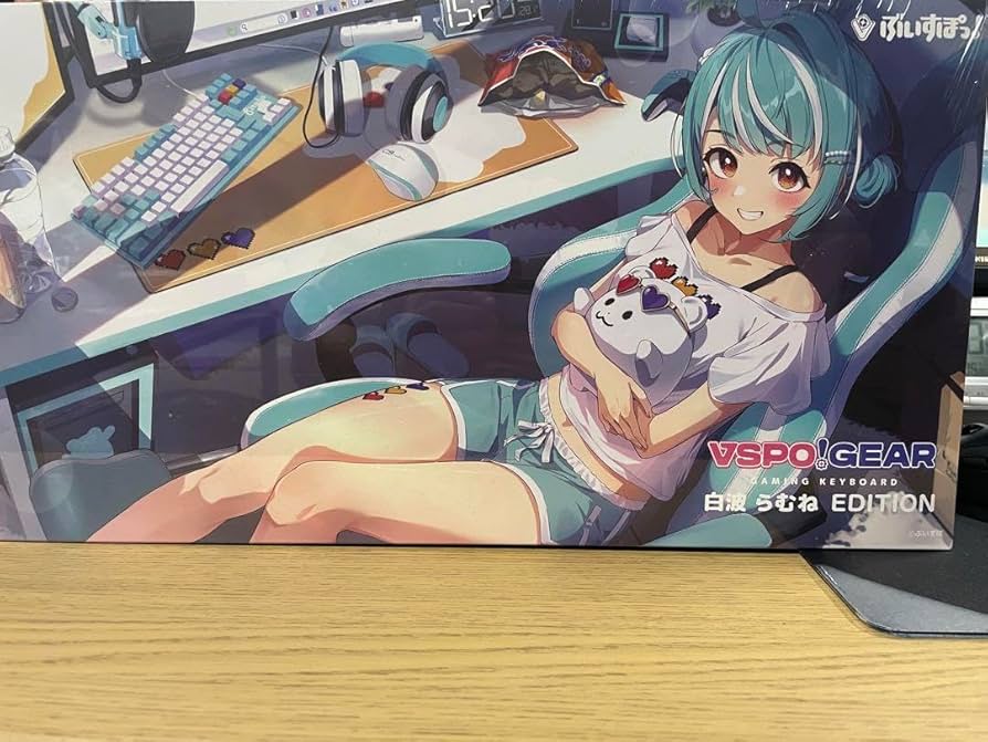 Amazon.co.jp: VSPO GEAR ゲーミングキーボード 第2弾 白波らむね ぶ