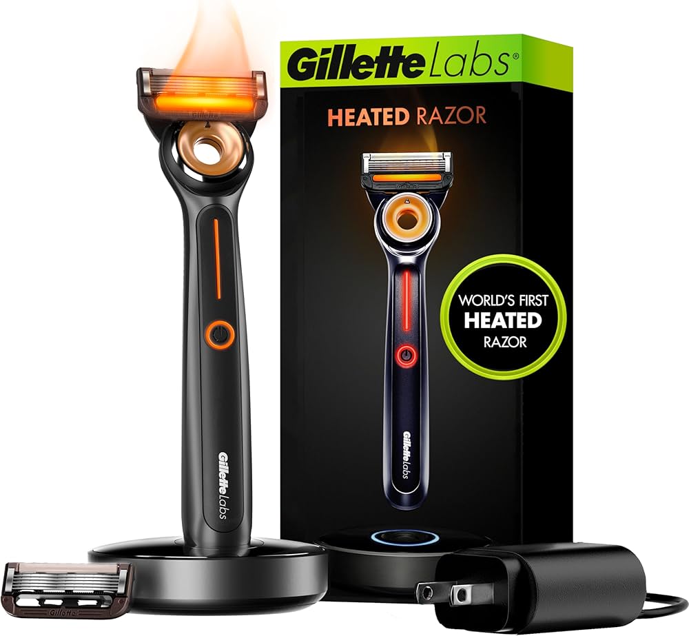 Amazon.com: Gillette Heated Razor for Men, Starter Shave Kit by