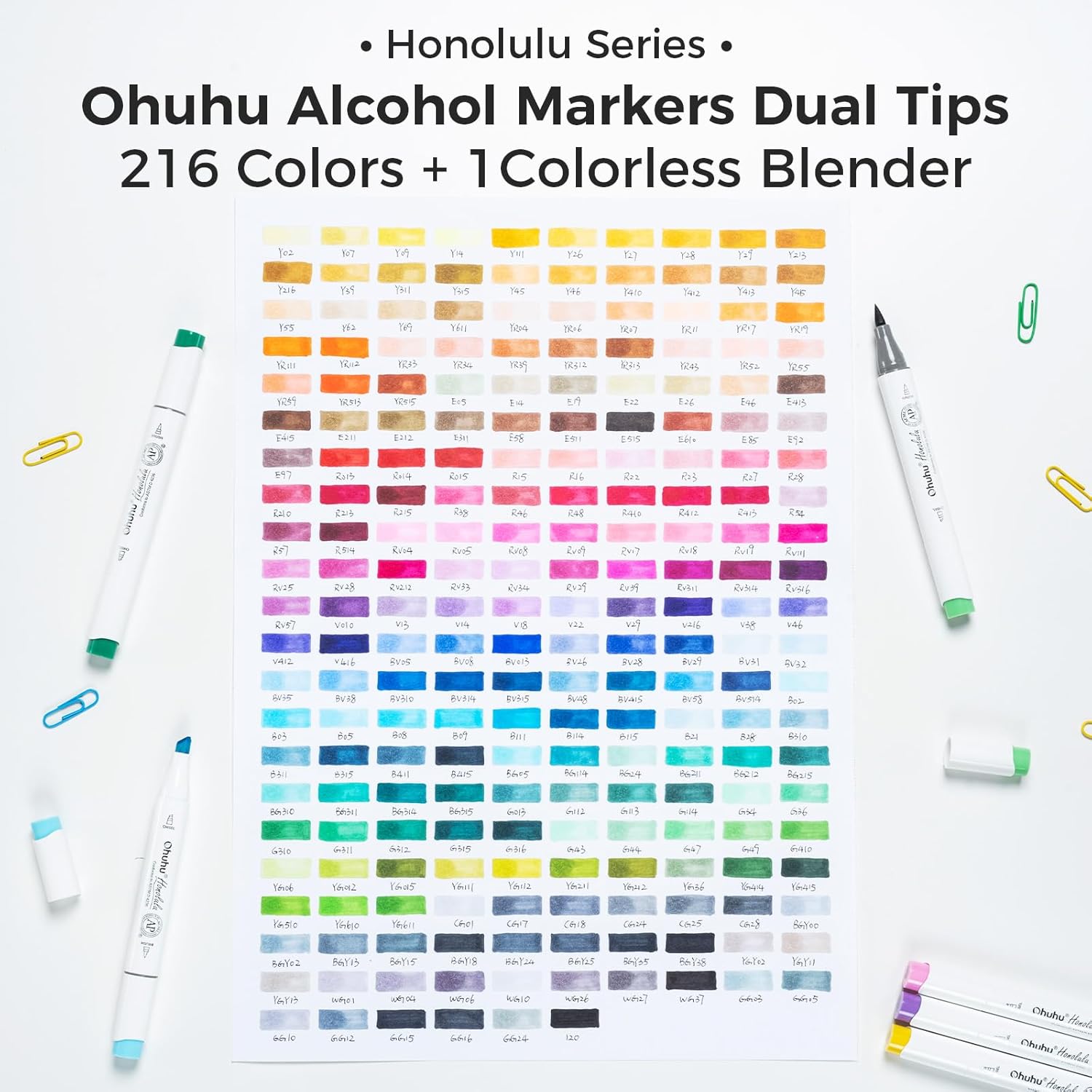 Ohuhu - Brandclub - Ohuhu Brush Markers - 216-color Double Tipped