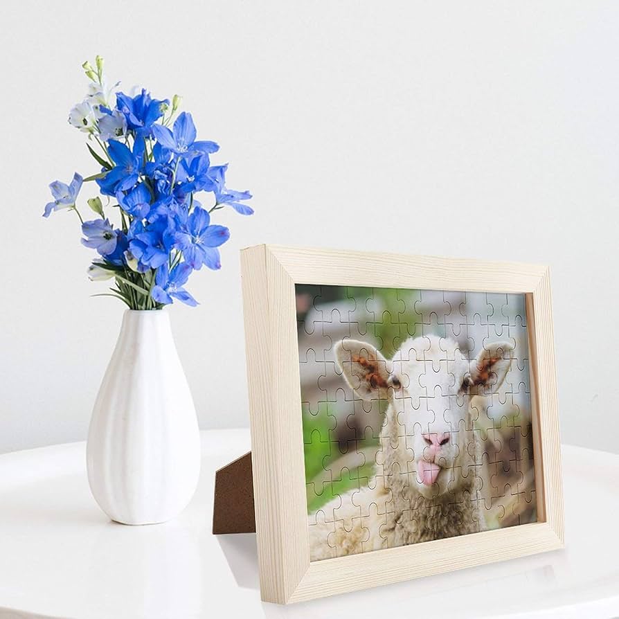 Amazon | 70ピース ジグソーパズル 面白い羊 木製パズル puzzle