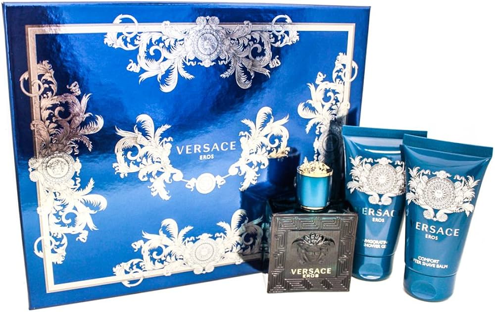 Amazon.com : Versace EROS Gift Set for Men 1.7 oz EDT + 1.7 oz