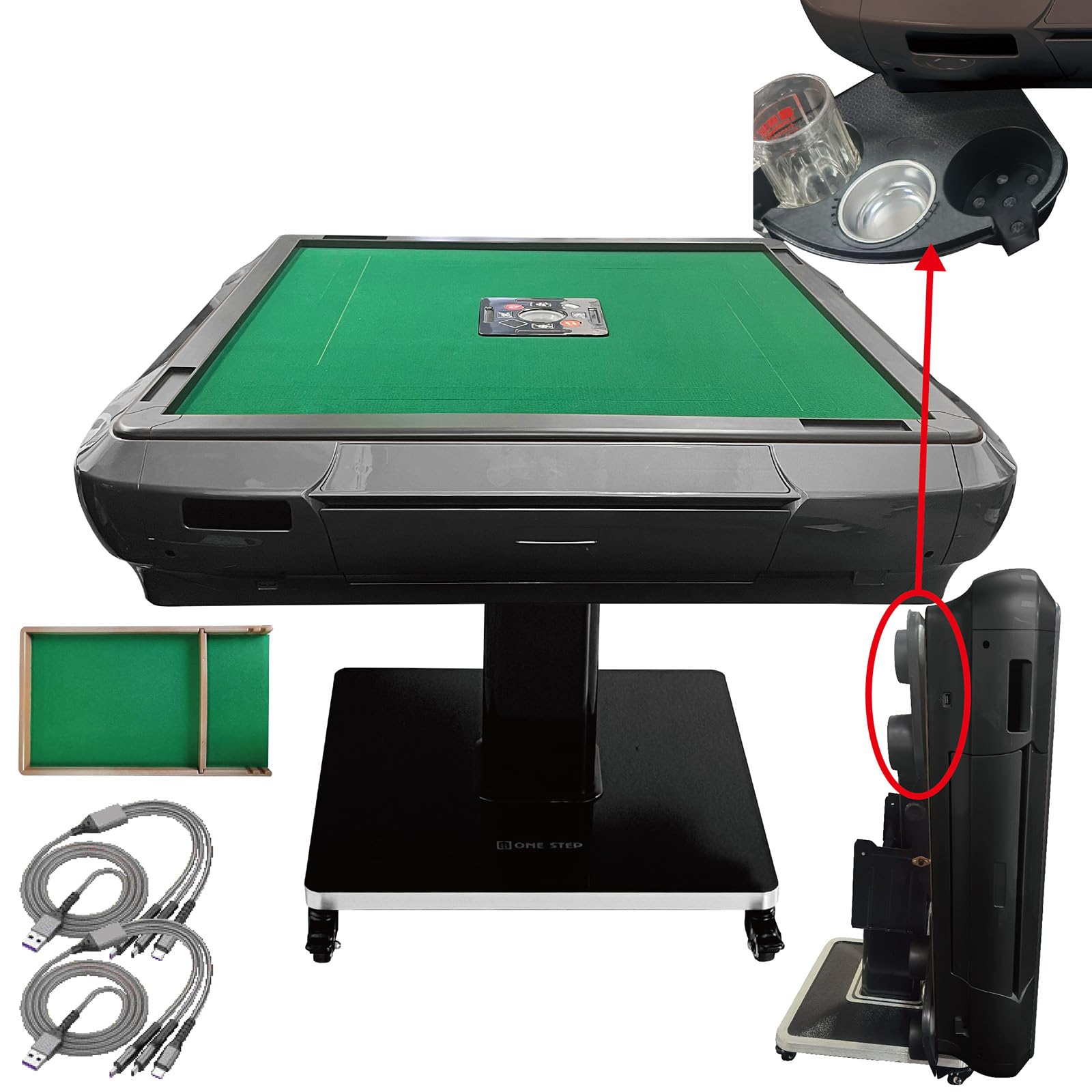 全自動麻雀卓 家庭用 折りたたみ 麻雀卓 28mm ワインレッド R2121 全