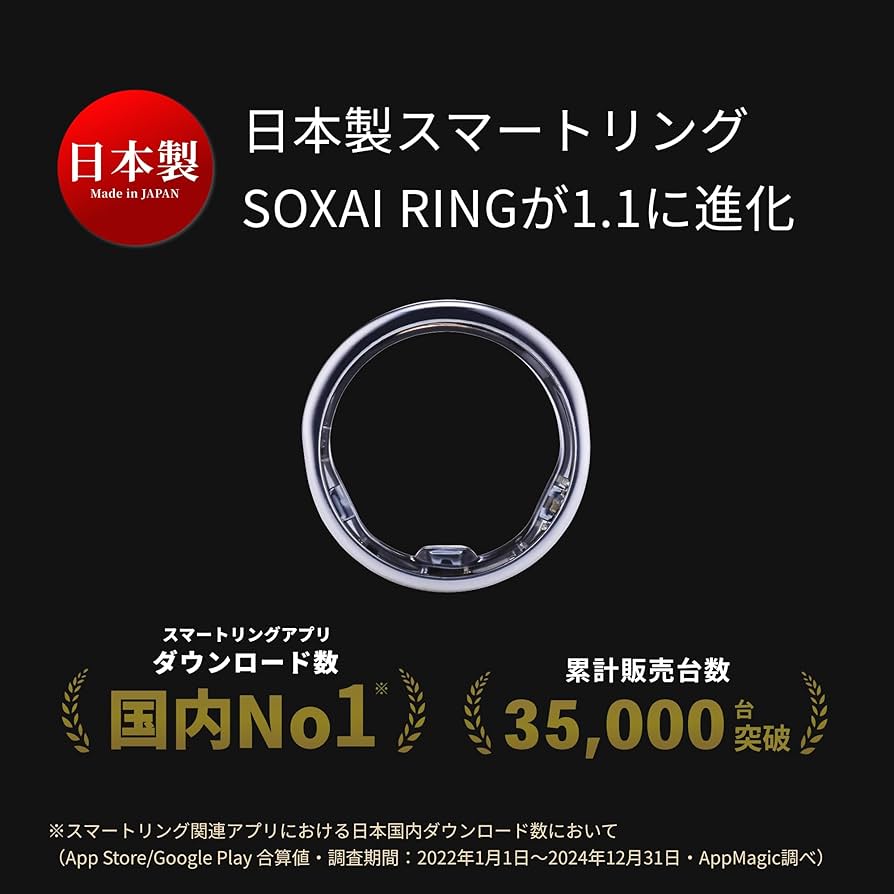 Amazon | SOXAI RING 1.1 日本製スマートリング ソクサイリング 健康
