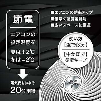 Amazon | ボルネード サーキュレーター DCモーター 35畳 静音 パワフル