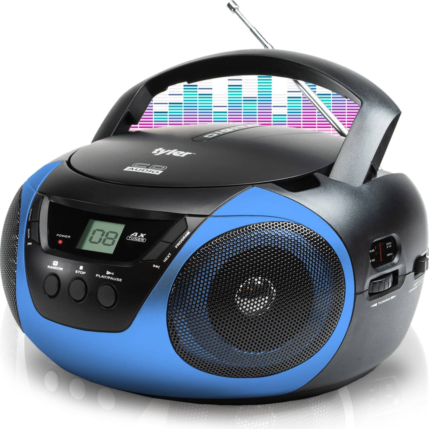 Amazon.com: Tyler Portable Boombox CD Player AM/FM Radio Combo
