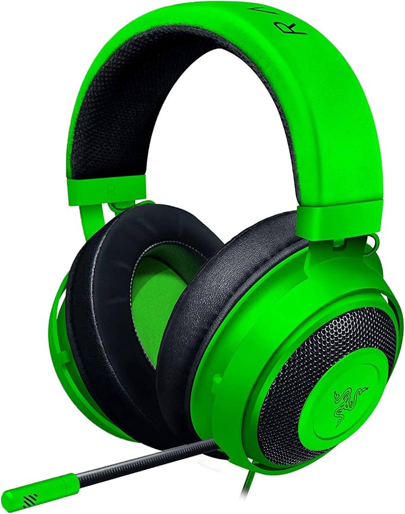 Amazon.co.jp: Razer Kraken Green ゲーミングヘッドセット + THX USB