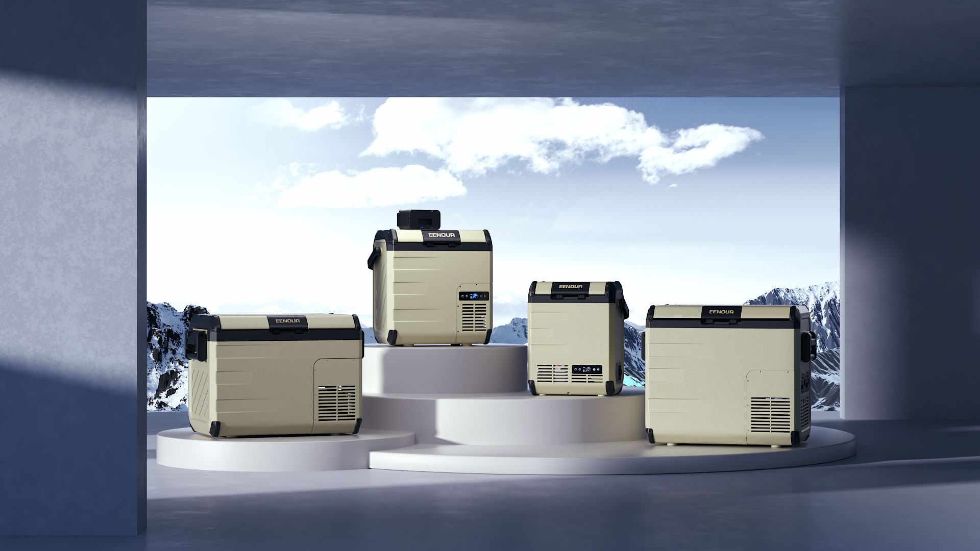 Amazon.co.jp: EENOUR 車載冷蔵庫 D18 18L -20℃～10℃ バッテリー1個