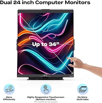 Amazon.com: Mobile Pixels Geminos T (2 x 24 inch) Dual Stacked