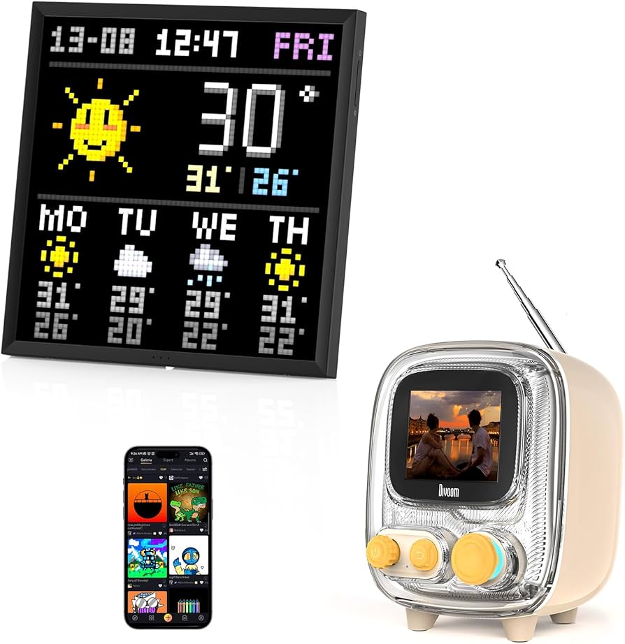 Amazon.com: Divoom Pixoo-64, 64 X 64 LED Panel Display Frame +