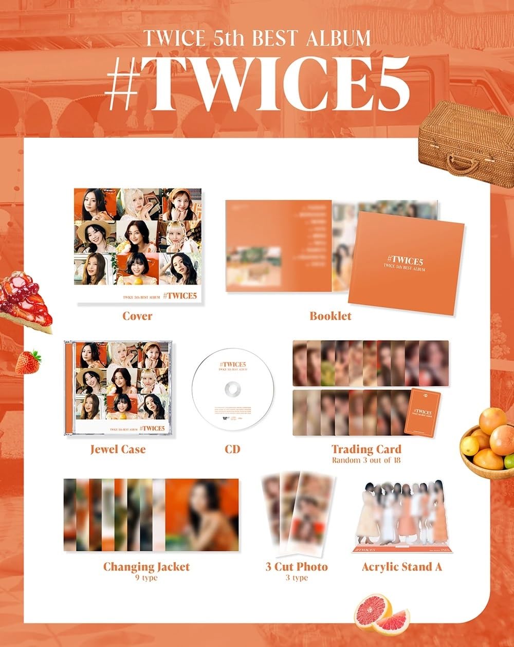 Amazon.com: TWICE - 5th Best Album #TWICE5 [JAPAN ver.] (CD+