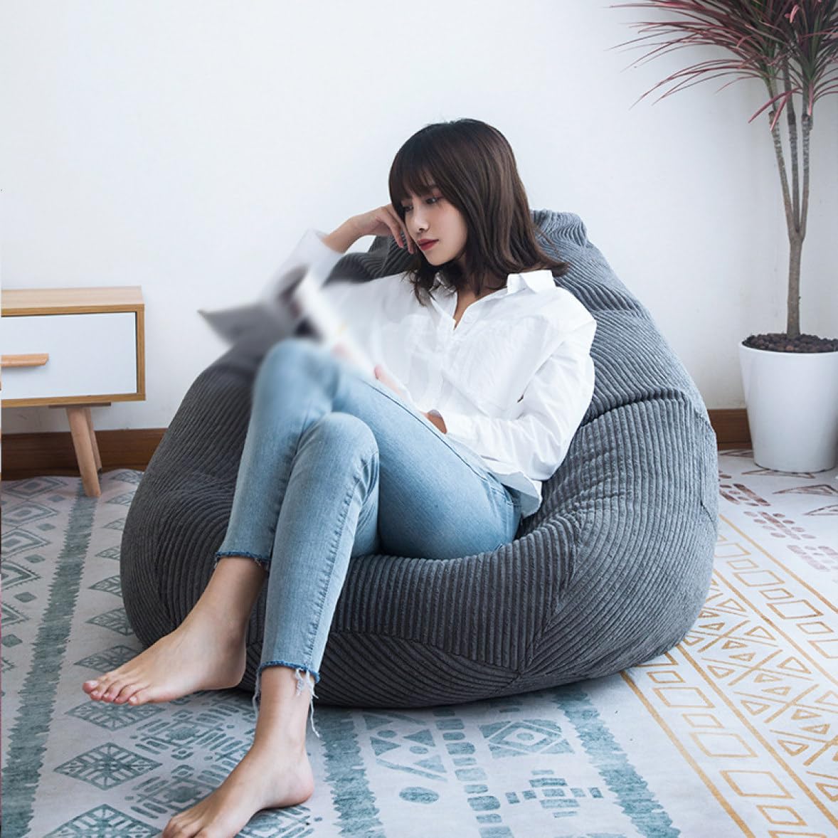 Amazon.co.jp: [VANDROUP] ビーズクッション 人をダメにする