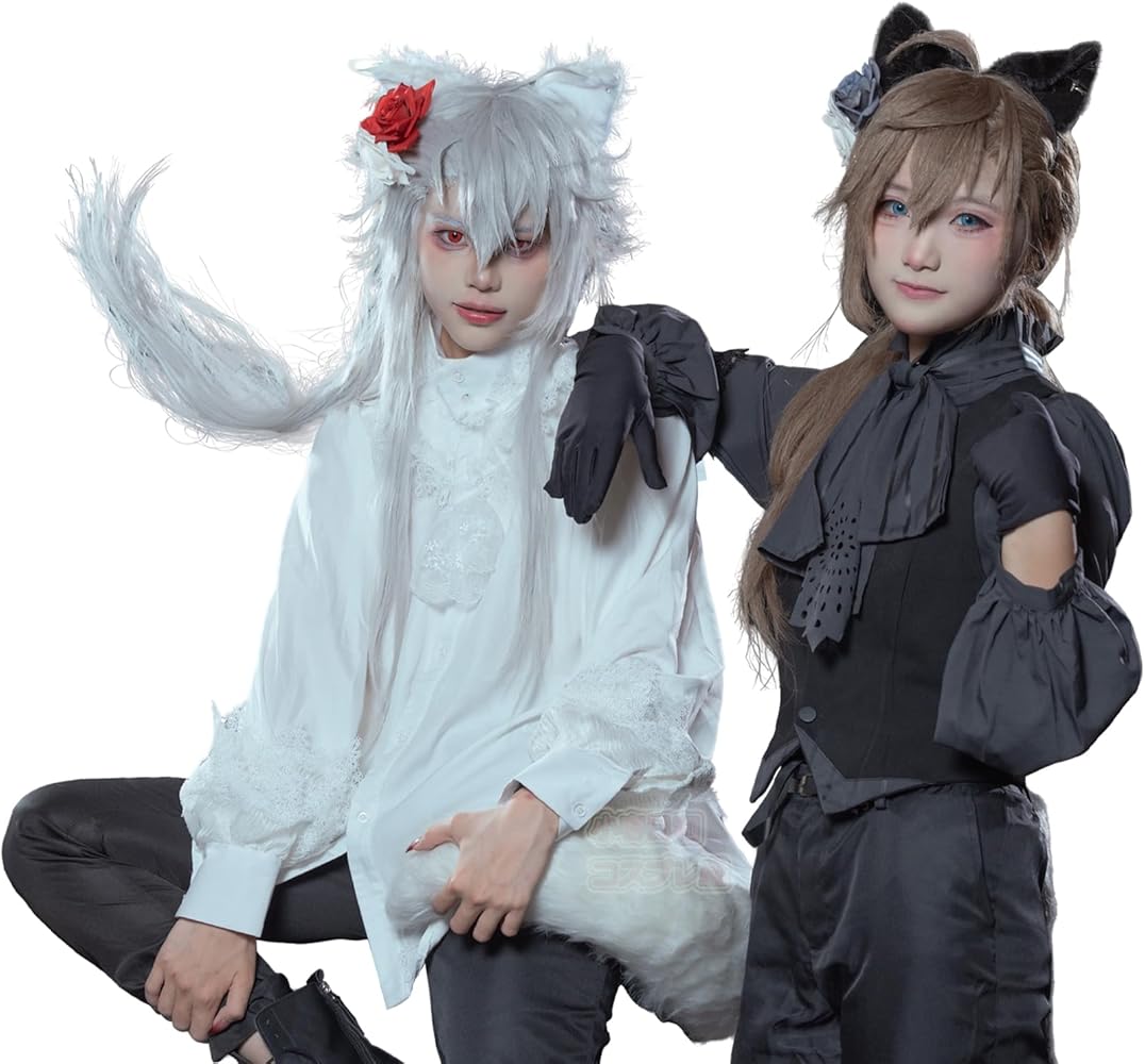 Amazon.co.jp: コスプレ衣装 【ウィッグ、耳、尻尾付き、飾り小物付