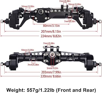 Amazon.com: Vanquish F10 Portal Axles, 1/10 RC Aluminum CNC