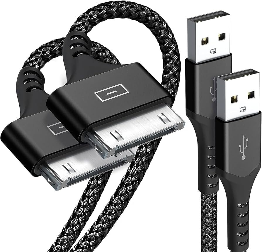 Amazon.co.jp: 30ピン Dockケーブル【2本セット 2m+2m】iPodケーブル