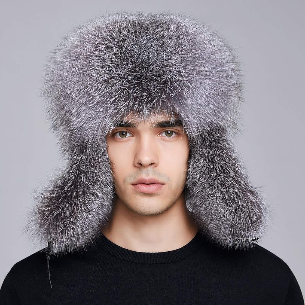 Amazon.co.jp: 毛皮 飛行帽 パイロット ふわふわ 2way 冬 キャップ 革