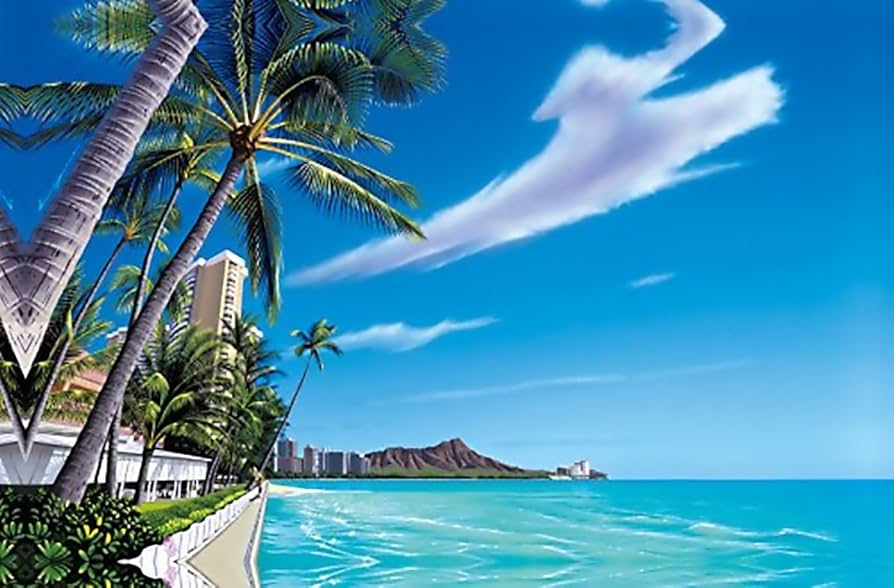 Amazon.co.jp: ハワイアン雑貨 インテリア/キャンバス パネル絵