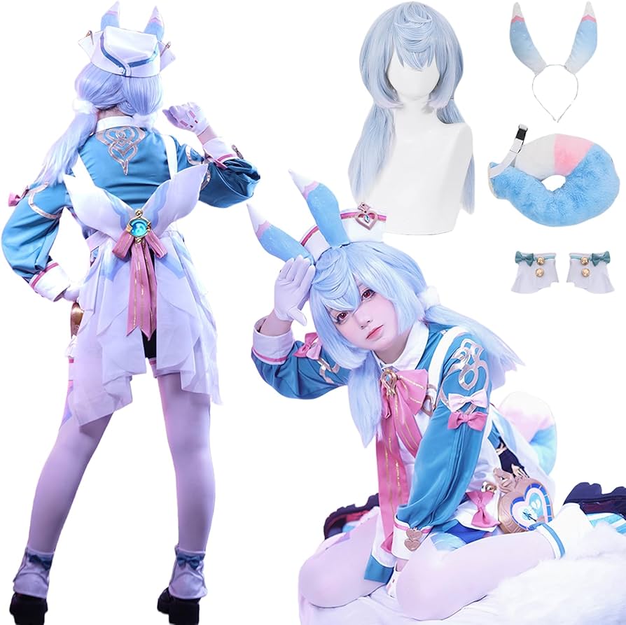 Amazon.co.jp: 原神 コスプレ シグウィン コスプレ 衣装 + ウィッグ 全