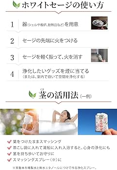 Amazon | ホワイトセージ 浄化用 お香 無農薬 枝付き クラスタータイプ