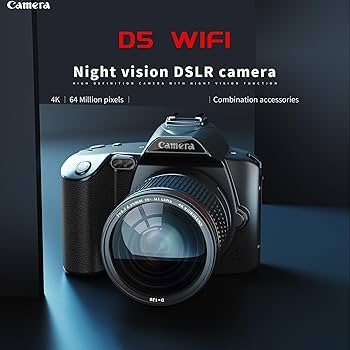 Amazon | D5 デジタルカメラ、4K 64 メガピクセル HD ナイトビュー