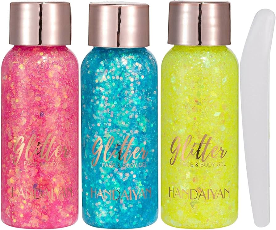 Amazon | グリッター アクリルカラージェル ボディジェル グリッター 9