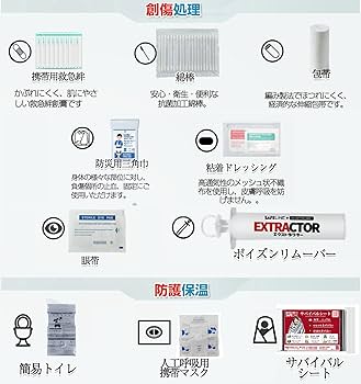 Amazon | Kozy More 救急セット 防水 携帯用 ファーストエイド キット