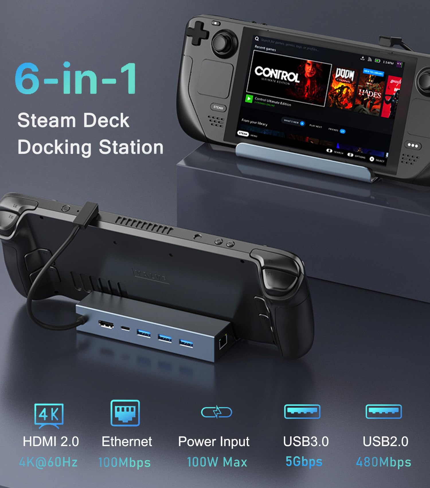 Amazon.com: Steam Deck Dock, Docking Station for Steam Deck/ROG