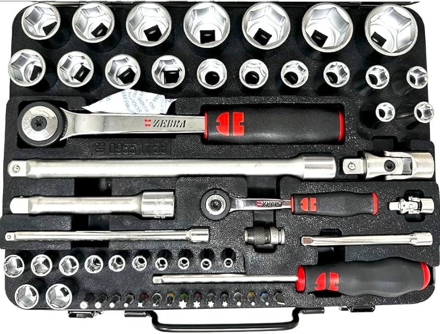 Wurth 9651756 Chiavi a bussola 1/4+1/2 Würth Zebra, assortite