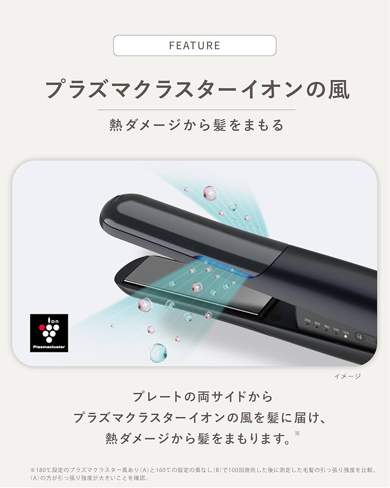 Amazon.co.jp: シャープ ストレート ヘアアイロン IB-S8000-B プラズマ