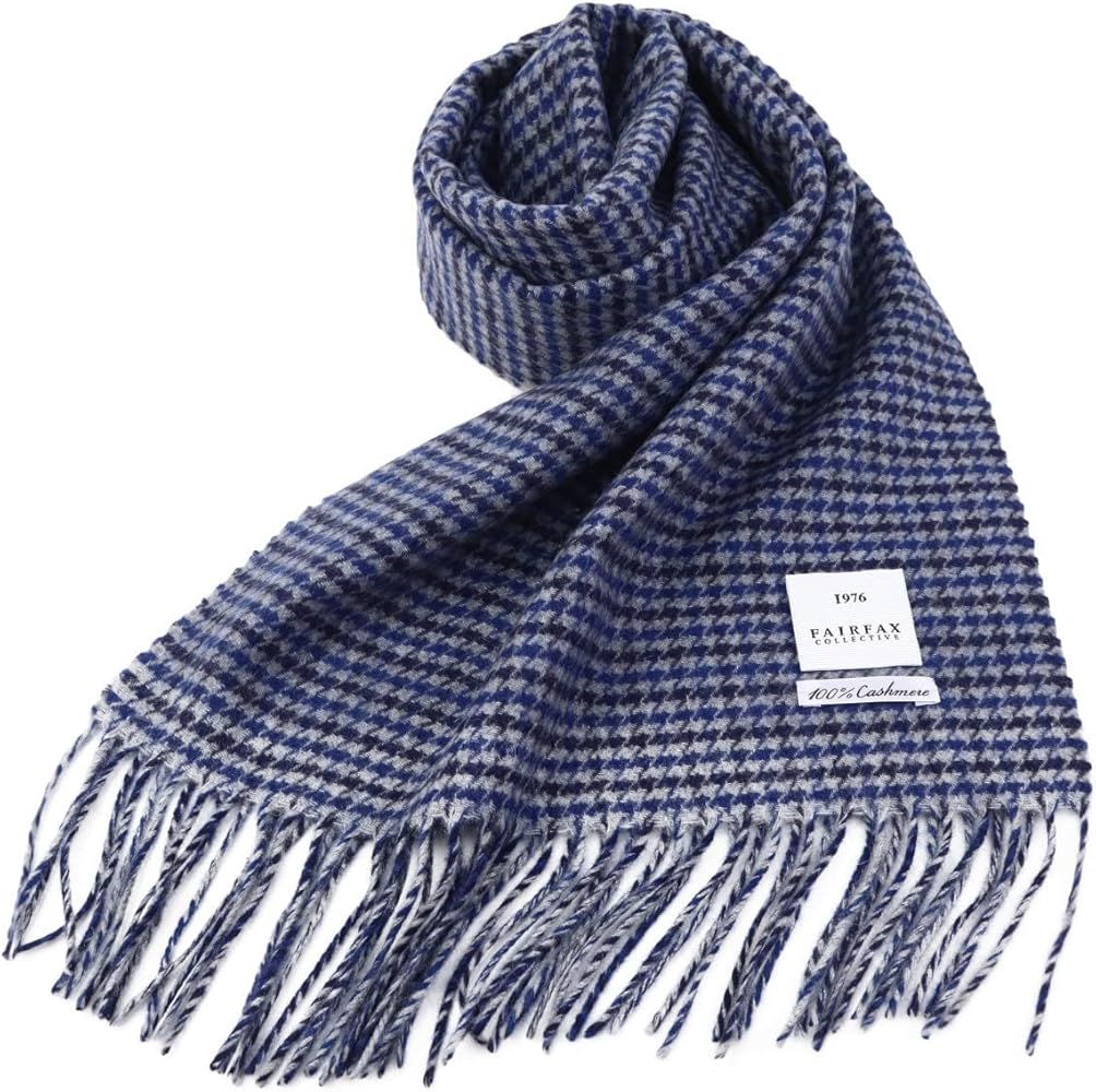 Amazon | [フェアファクス] カシミア マフラー ガンクラブチェック