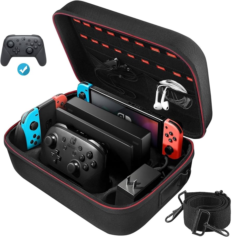 COOWPS Switch Case for Nintendo Switch and Switch OLED Model