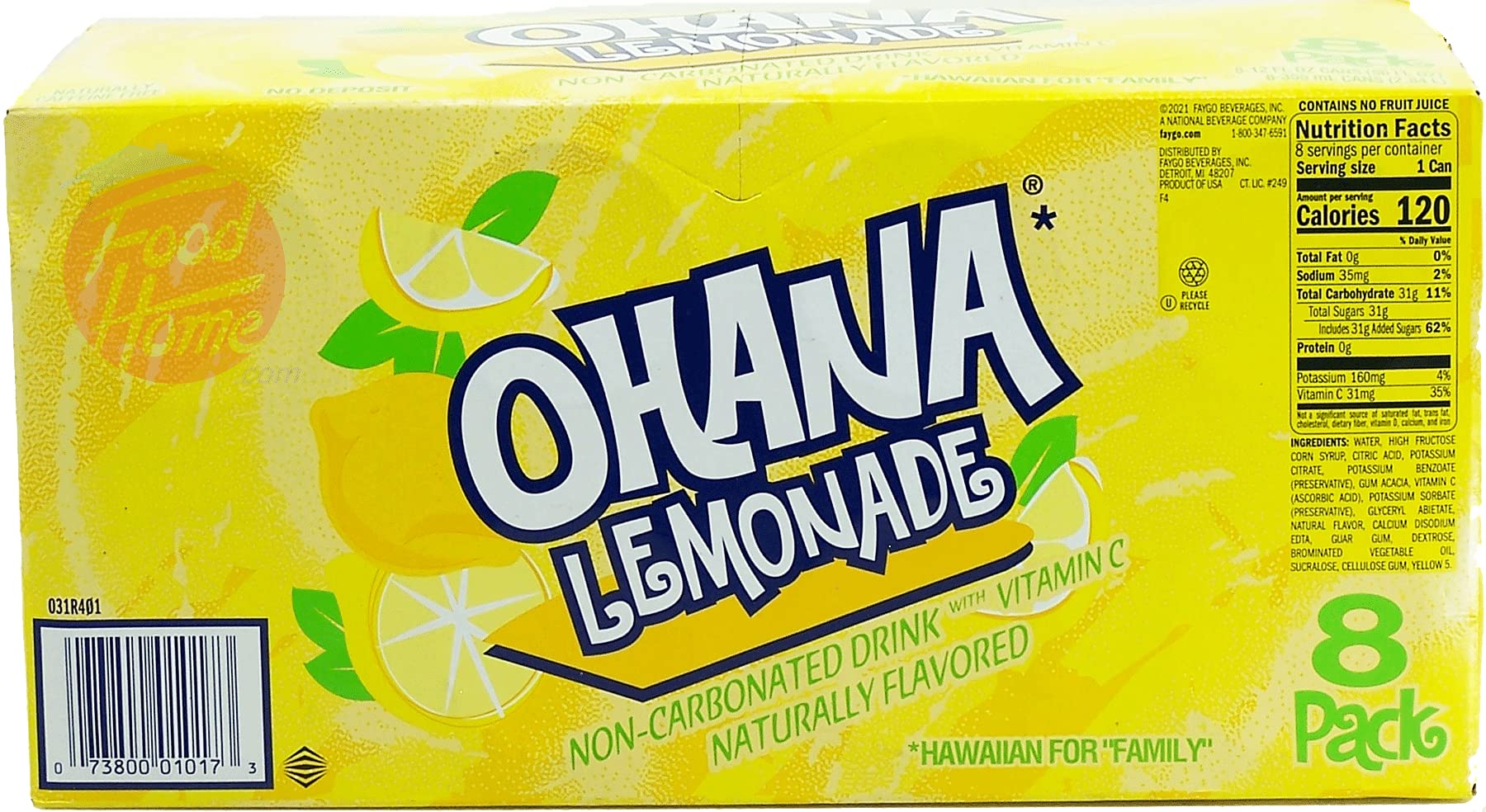 Amazon.com : Ohana! lemonade, non-carbonated drink, caffeine free