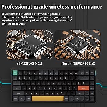 nuphy Teclado mecânico portátil Air75 V2 75%, teclado sem fio