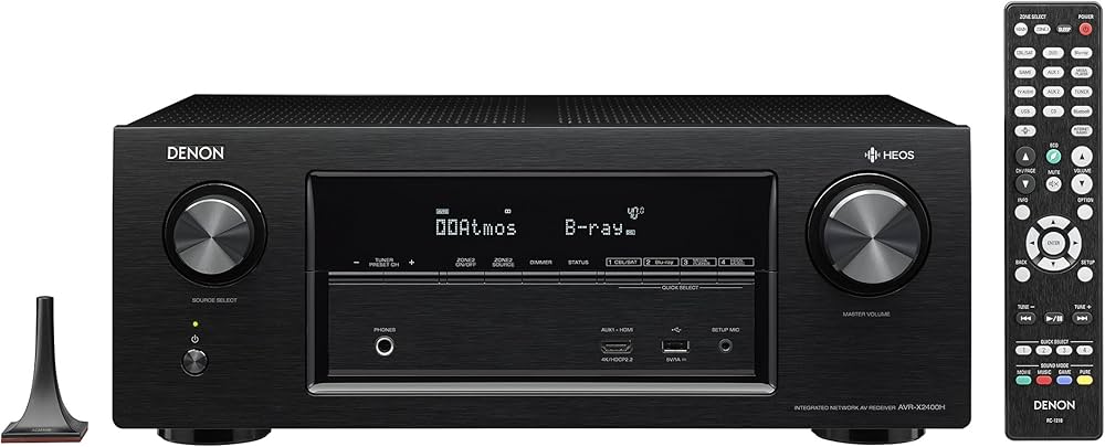 Denon X Series AVR-X2400H 7.2 Channel AV Surround Receiver with