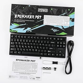 Amazon | EPOMAKER P87 TKLアルミニウムワイヤレスゲーミング