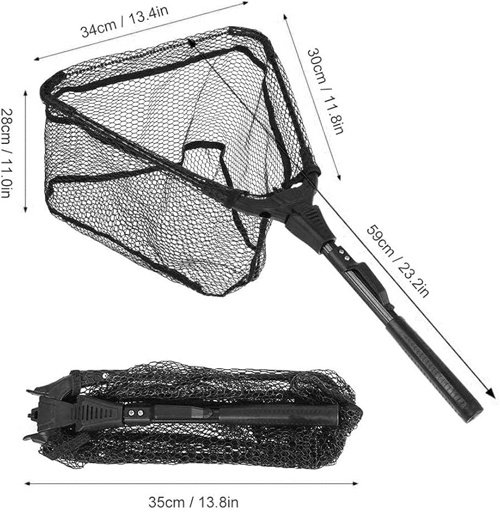Amazon | zxbaers 釣りネット 折りたたみ式 釣りランディングネット