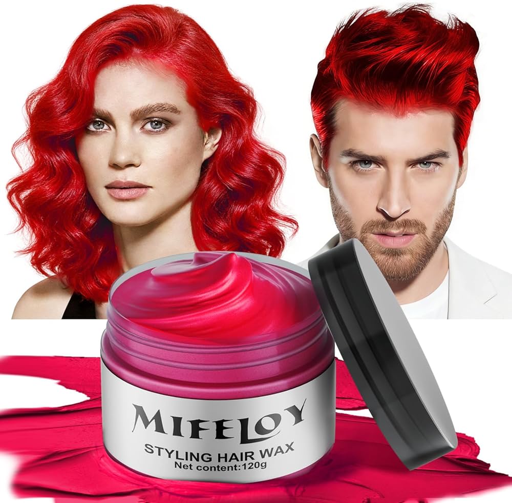 Amazon.com : Mifeloy Temporary Red Hair Spray Color Wax 4.23 oz