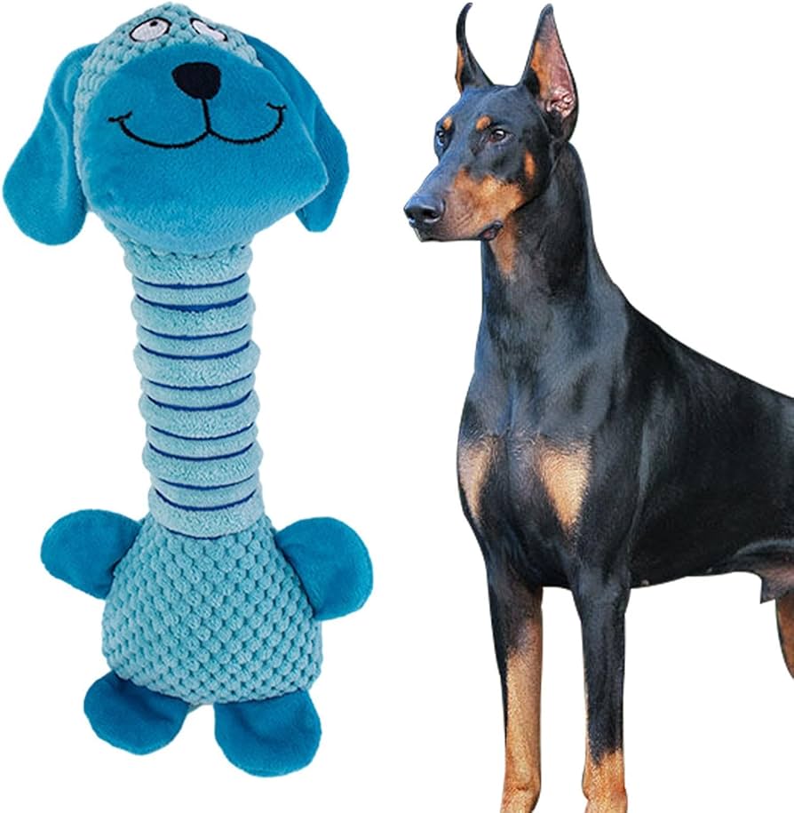 Amazon | きしむおもちゃ,長い首のぬいぐるみタイガーピッグ犬
