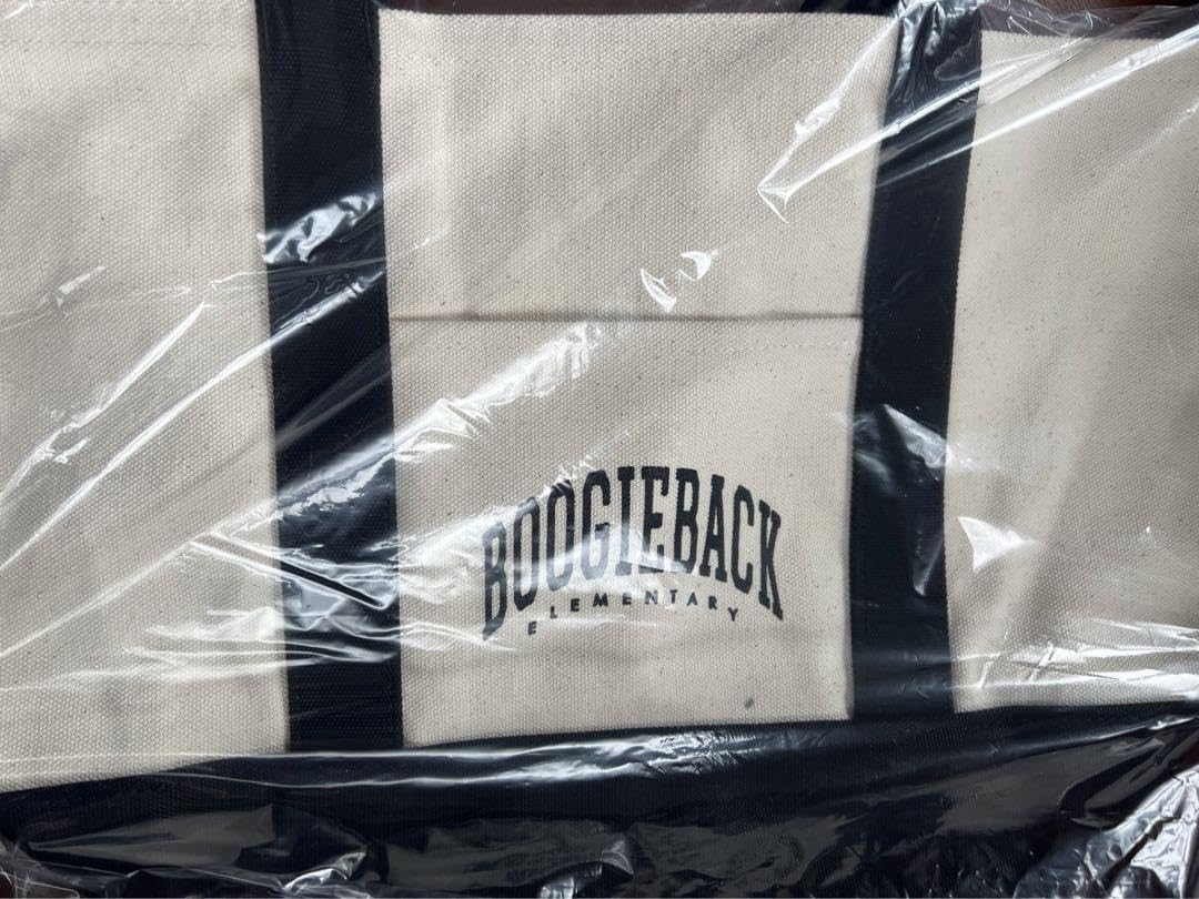 Amazon.co.jp: ぶぎばくべいびー キャンバストート M 今夜はブギー