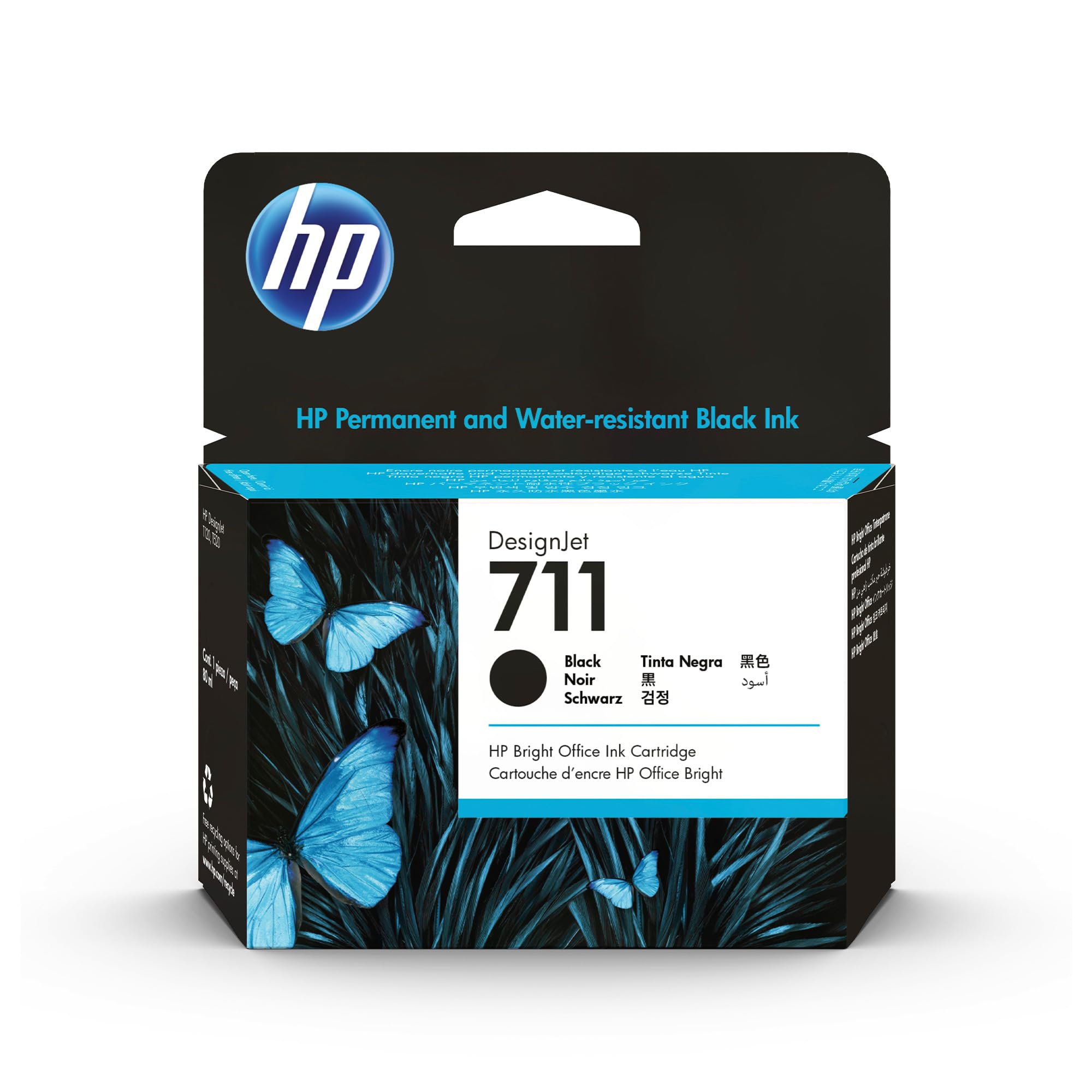 Amazon.co.jp: HP HP711インクカートリッジ ブラック80ml CZ133A